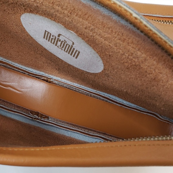 Margolin Vintage Stylish Flap Over Leather Clutch - Picture 7 of 8